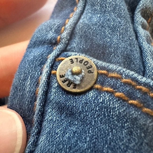 Free People Dark Blue Skinny Jeans - Picture 4 of 6